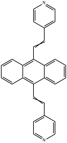 9,10-bis(pyridinylvinyl)anthracene Structure