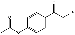 Ethanone, 1-[4-(acetyloxy)phenyl]-2-bromo- Struktur