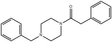 1-(4-Benzylpiperazin-1-yl)-2-phenylethanone,41465-26-3,结构式