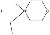 N-methyl ,ethyl-Morpholinium iodide Structure