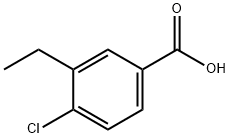 4-Chloro-3-ethylbenzoic acid Struktur