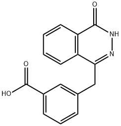3-((4-オキソ-3,4-ジヒドロフタラジン-1-イル)メチル)安息香酸 化学構造式