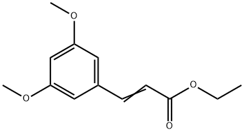 3,5-ジメトキシけい皮酸エチルエステル 化学構造式