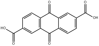 9,10-ジオキソ-9,10-ジヒドロアントラセン-2,6-ジカルボン酸 化学構造式