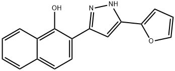 2-(5-Furan-2-yl-1H-pyrazol-3-yl)-naphthalen-1-ol Struktur