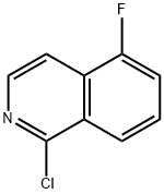 1-クロロ-5-フルオロイソキノリン 化学構造式