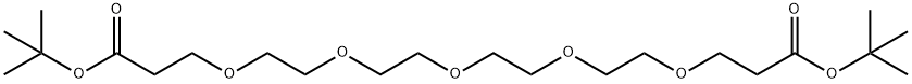 tert-Butyl 3-[2-(2-{2-[2-(2-tert-butoxycarbonylethoxy)ethoxy]ethoxy}ethoxy) -ethoxy]propionate Struktur