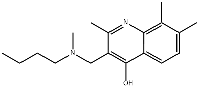 3-{[butyl(methyl)amino]methyl}-2,7,8-trimethylquinolin-4-ol Structure
