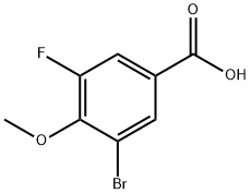3-Bromo-5-fluoro-4-methoxybenzoic acid Struktur