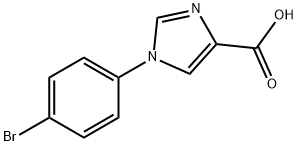 1 -(4-溴苯基)-1H-咪唑-4-羧酸, 445302-27-2, 结构式