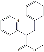 3-苯基-2-(吡啶-2-基)丙酸甲酯, 4558-90-1, 结构式
