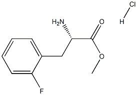 (S)-2-Amino-3-(2-fluoro-phenyl)-propionic acid methyl ester, HCl Structure