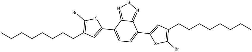 4,7-Bis(5-bromo-4-octylthiophen-2-yl)benzo[c][1,2,5]thiadiazole Struktur