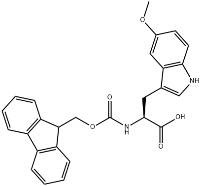 FMOC-L-5-甲氧基色氨酸 结构式