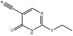 2-(Ethylthio)-4-hydroxypyrimidine-5-carbonitrile Struktur