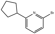 2-bromo-6-cyclopentylPyridine Struktur