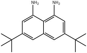 1,8-Diamino-3,6-di-tert-butylnaphthalene Struktur