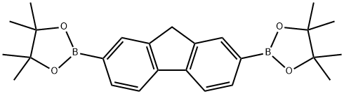 2,2'-(9H-fluorene-2,6-diyl)bis(4,4,5,5-tetramethyl-1,3,2-dioxaborolane) Structure