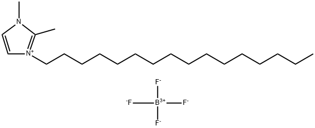 1H-Imidazolium, 1-hexadecyl-2,3-dimethyl-, tetrafluoroborate(1-)
 Structure