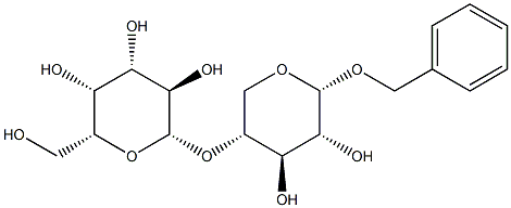 Phenylmethyl 4-O-beta-D-galactopyranosyl-alpha-D-xylopyranoside Structure