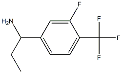 1-[3-FLUORO-4-(TRIFLUOROMETHYL)PHENYL]PROPYLAMINE|1-(3-氟-4-(三氟甲基)苯基)丙-1-胺