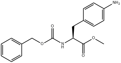 (S)-methyl 3-(4-aminophenyl)-2-(((benzyloxy)carbonyl)amino)propanoate Struktur