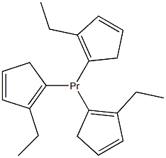 Tris(ethylcyclopentadienyl)praseodymium (III), 98%(99.9%-Pr) (REO) Structure