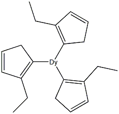 Tris(ethylcyclopentadienyl)dysprosium (III), 97% (99.9%-Dy) (REO) Structure