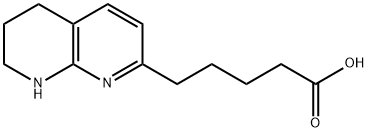 5-(5,6,7,8-Tetrahydro-1,8-naphthyridin-2-yl)pentanoic acid Structure