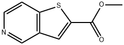 チエノ[3,2-C]ピリジン-2-カルボン酸メチル 化学構造式