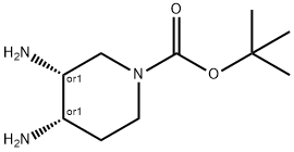 cis-1-boc-3,4-diaminopiperidine Structure