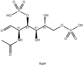2-(Acetylamino)-2-deoxy-D-glucose 3,6-bis(hydrogen sulfate) disodium salt Structure