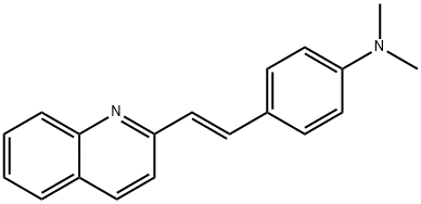N,N-dimethyl-N-{4-[2-(2-quinolinyl)vinyl]phenyl}amine 结构式
