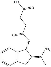 (1S,2S)-2-(1-methylhydrazino)-1-indanol Succinate Structure