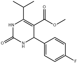 Methyl 4-(4-fluorophenyl)-6-isopropyl-2-oxo-1,2,3,4-tetrahydropyrimidine-5-carboxylate Structure