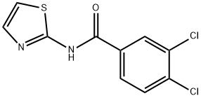 3,4-DICHLORO-N-(2-THIAZOLYL)BENZAMIDE,50350-38-4,结构式