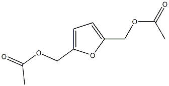 ACETIC ACID 5-ACETOXYMETHYL-FURAN-2-YLMETHYL ESTER Struktur