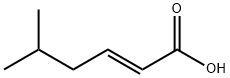 (E)-5-methylhex-2-enoic acid Struktur