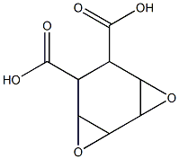 rel-(1α*,2β*,4β*,7α*)-3,8-ジオキサトリシクロ[5.1.0.02,4]オクタン-5α*,6β*-ジカルボン酸 化学構造式
