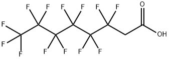 (Perfluorohexyl)acetic acid 化学構造式