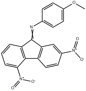 2,5-DINITRO-9-(4-METHOXYPHENYLIMINO)FLUORENE Structure