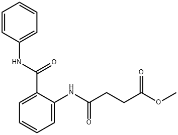 methyl 4-{[2-(anilinocarbonyl)phenyl]amino}-4-oxobutanoate Struktur