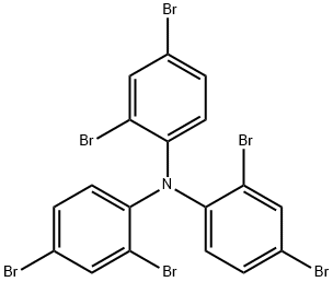 tris(2,4-dibromophenyl)amine, 5489-72-5, 结构式