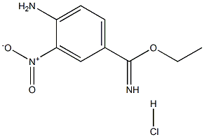 Benzenecarboximidic acid, 4-amino-3-nitro-, ethyl ester,monohydrochloride Structure