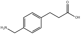 3-(4-氨基甲基-苯基)-丙酸 结构式