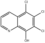 5,6,7-trichloroquinolin-8-ol Struktur