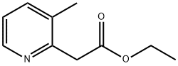 2-(3-甲基吡啶-2-基)乙酸乙酯, 5552-80-7, 结构式
