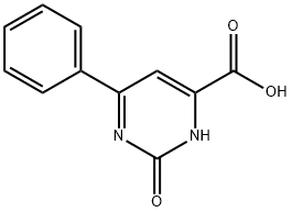 2-oxo-6-phenyl-1,2-dihydropyrimidine-4-carboxylic acid Struktur