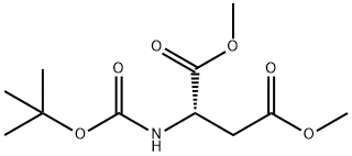 dimethyl (tert-butoxycarbonyl)-L-aspartate Structure