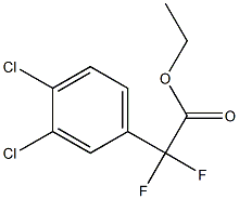 Ethyl2,2-difluoro-2-(3,4-dichlorophenyl)acetate Struktur